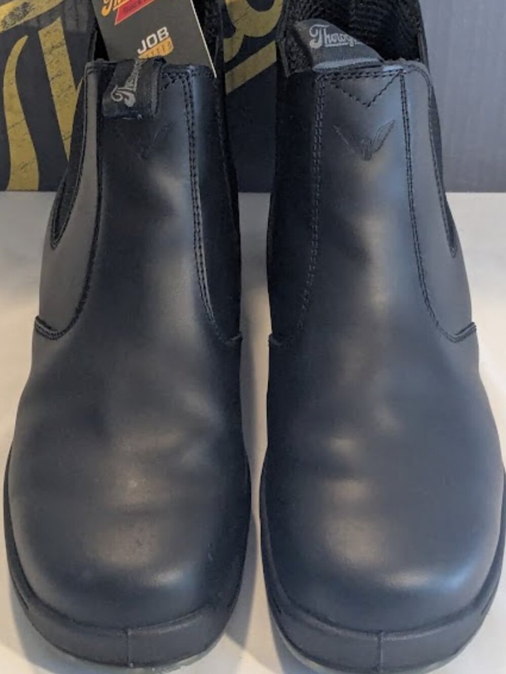 NWT WOMEN'S 9.5-MED THOROGOOD 804-6134 6" QUICK RELEASE COMPOSITE TOE BOOT BLACK